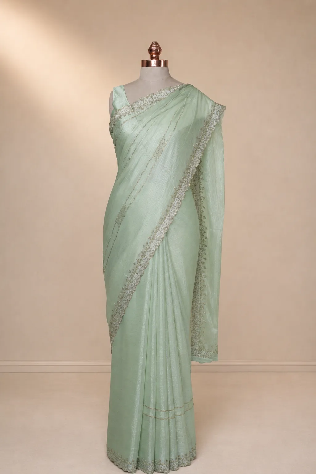 Pista Jimmy Choo Shimmer Saree